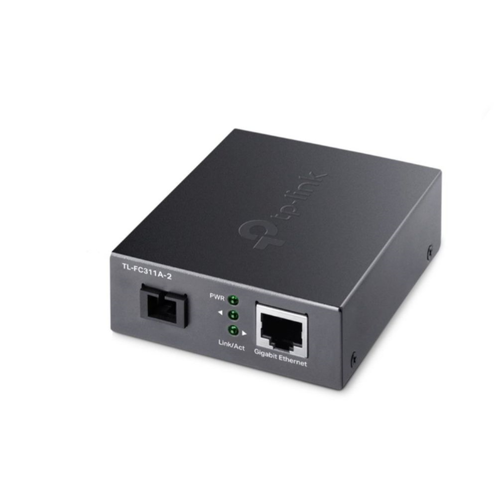 10/100/1000 Mbps RJ45 to 1000 Mbps Single-mode SC  WDM Bi-Directional Fiber Converter