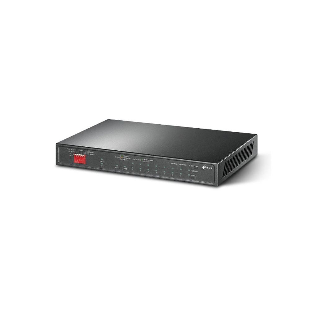 10-Port Gigabit Desktop Switch with 8-Port PoE+ 10-Port Gigabit Desktop Switch with 8-Port PoE+
