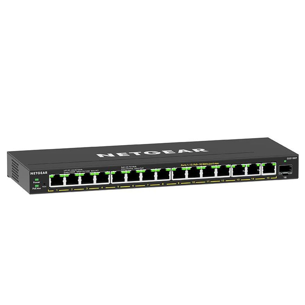 16PT GE PLUS SWCH W/ POE+