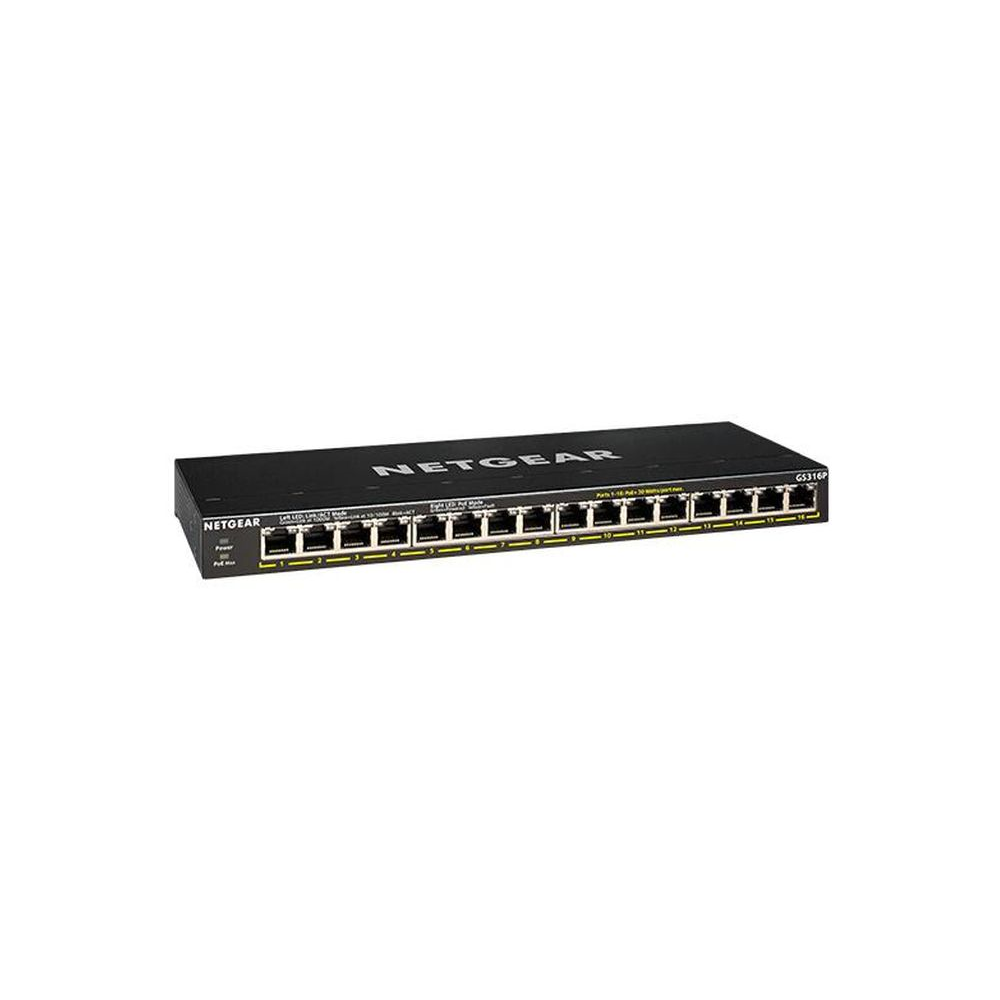 16PT GE UNMANAGED SWCH W/POE/POE+ 16PT GE UNMANAGED SWCH W/POE/POE+