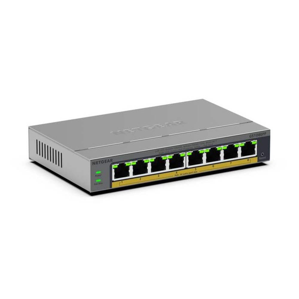 8PT GB PLUS SWCH W/ POE+ (GS108EPP)