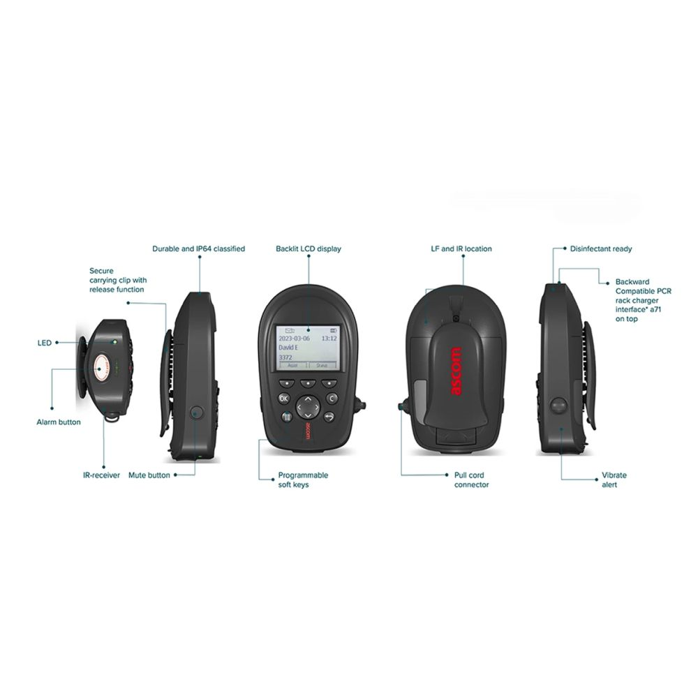 A71, advanced A72-way transmitter/receiver  with alarmbutton,battery included