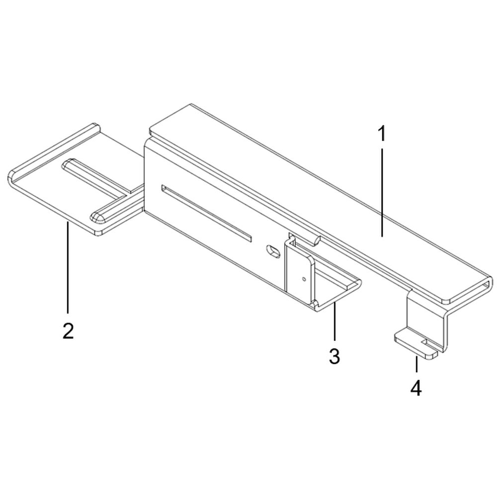 Adaptor bracket AH-ACC-BKT-AX-TB for 15/16'' Wide T-Bars Non-Flat/Protuded
