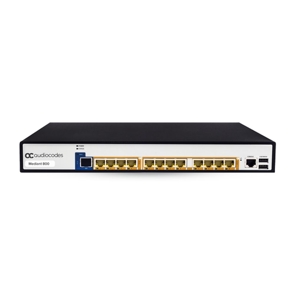 Mediant 800B,1 E1/T1 4 FXS Voice Interf. + 2 Active/Standby pairs of GE interf. Mediant 800B,1 E1/T1 4 FXS Voice Interf. + 2 Active/Standby pairs of GE interf.
