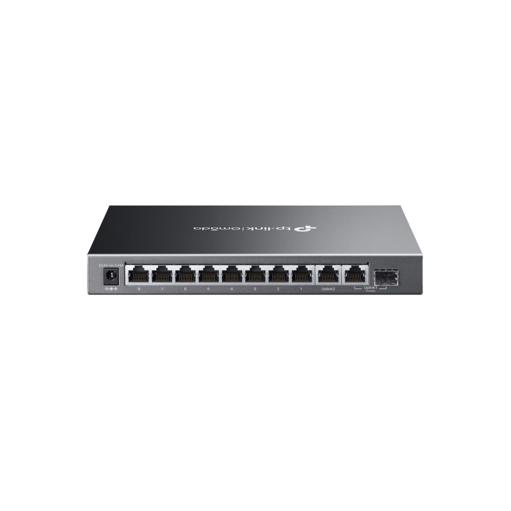 Omada 10-Port Gigabit Easy Managed Switch with 8-Port PoE+ Omada 10-Port Gigabit Easy Managed Switch with 8-Port PoE+