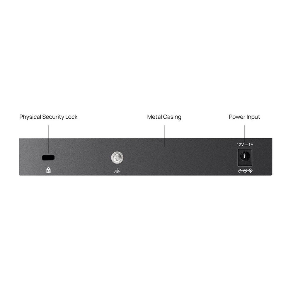 Omada 5-Port 2.5GBASE-T Easy Managed Switch with 1 10GE Omada 5-Port 2.5GBASE-T Easy Managed Switch with 1 10GE