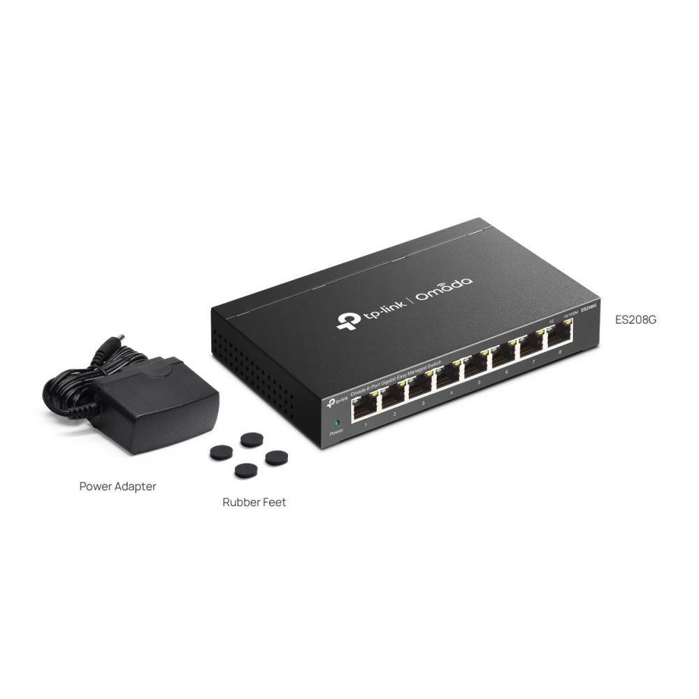Omada 8-Port Gigabit Easy Managed Switch with 8-Port PoE+ Omada 8-Port Gigabit Easy Managed Switch with 8-Port PoE+