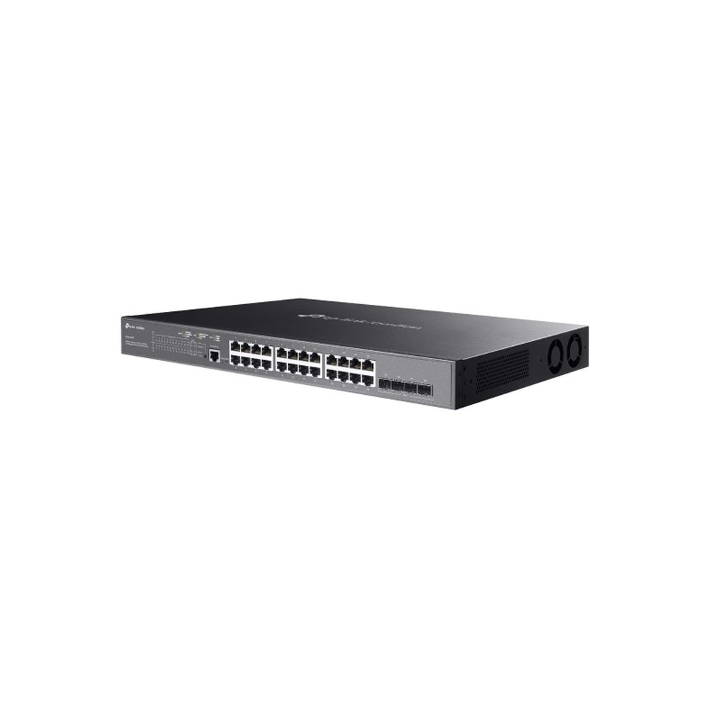 Omada - JetStream 24-Port Gigabit 4 port 10GE SFP + Managed Switch with 24-Port PoE+