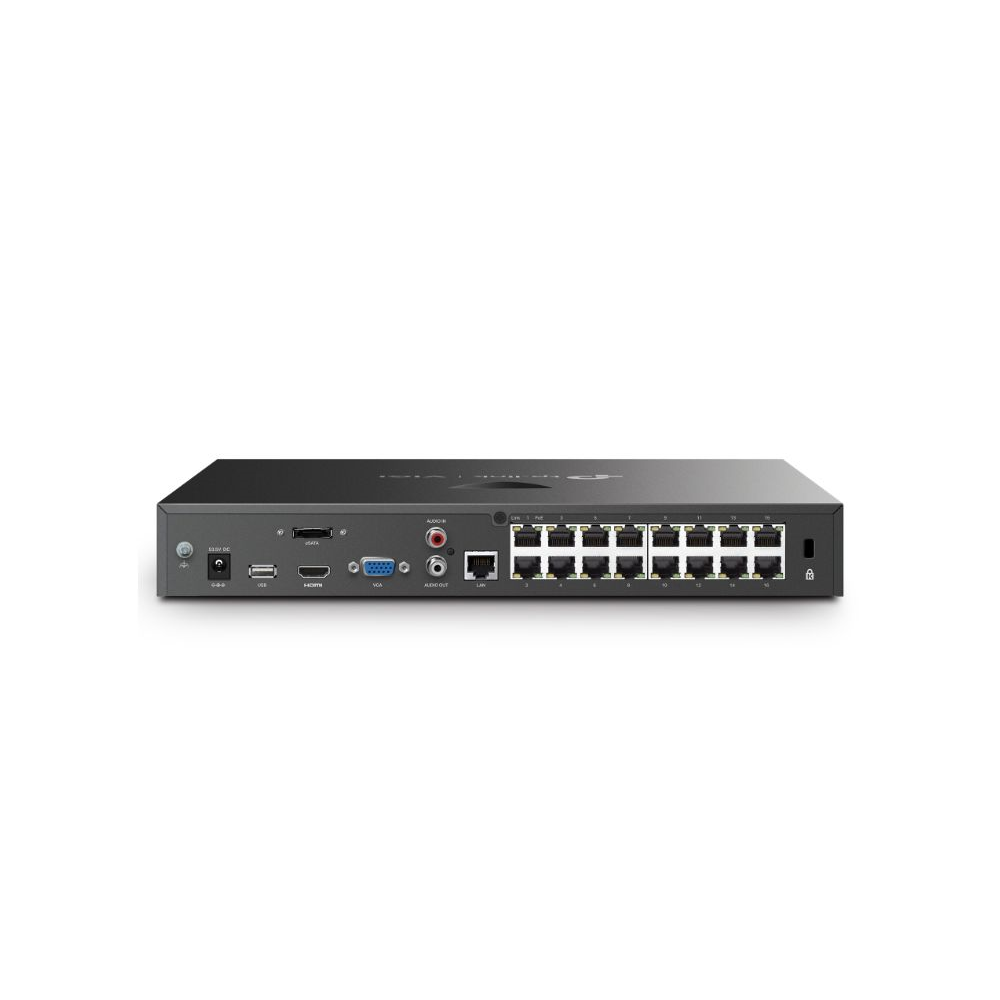 VIGI NVR2016H-16MP-4TB 16-Channel Live View and 4K HDMI Video Output