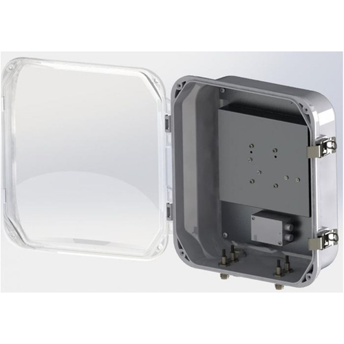 12 x 10 x 5 inch Solid Door Dual Line PoE Heated Wi-Fi Enclosure Solution w/ RPSMA 12 x 10 x 5 inch Solid Door Dual Line PoE Heated Wi-Fi Enclosure Solution w/ RPSMA