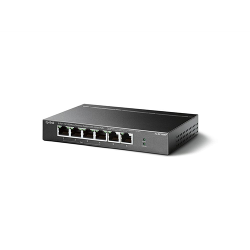 6-Port 10/100 Mbps Desktop Switch with 4-Port PoE+ 6-Port 10/100 Mbps Desktop Switch with 4-Port PoE+