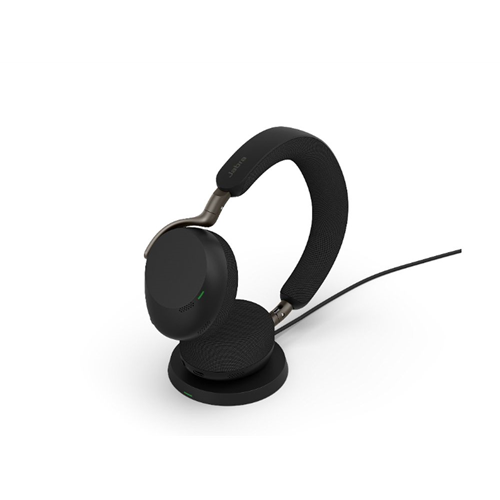 Jabra Evolve3 75 MS, Link390c, Black With wireless charging pad Jabra Evolve3 75 MS, Link390c, Black With wireless charging pad