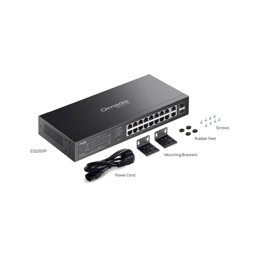 Omada 20-Port Gigabit Easy Managed Switch with 16-Port PoE+