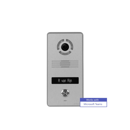 Robin SlimLine SIP voor Teams, IP camera Silver, 1 toets (opbouw)